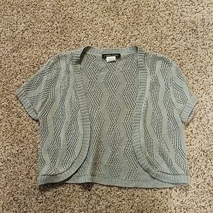 Gray Cropped Sweater